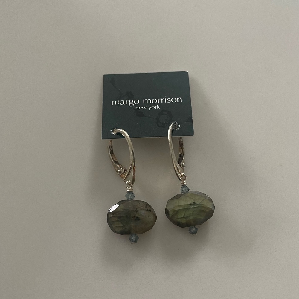 Labradorite Earrings by Margo Morrison